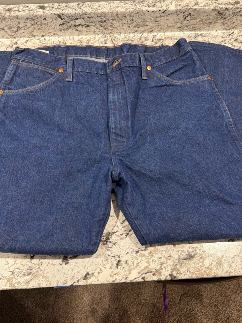 Wrangler Straight Fit Dark Blue Men's Jeans